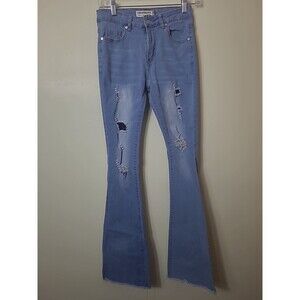 Celebrity Ace Jeans Womens Skinny Distressed Flare Leg Size 5/27